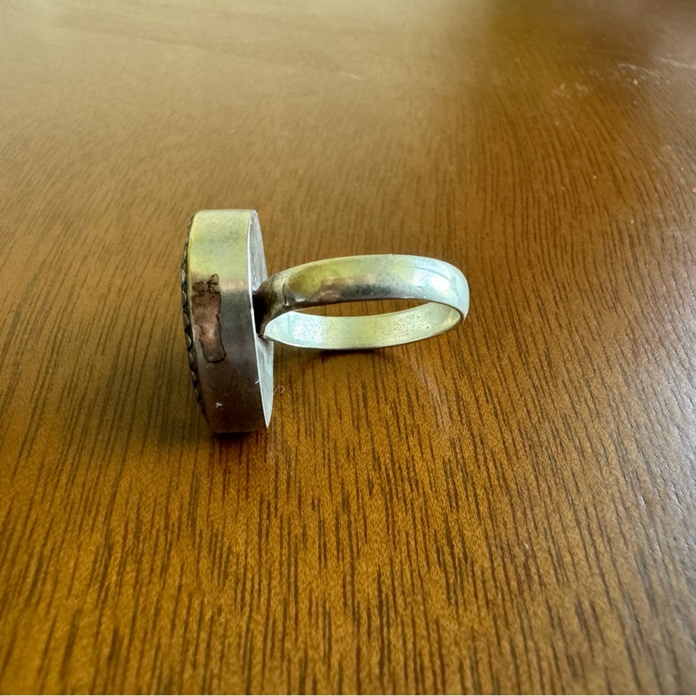 Silver & Turquoise Colored Ring - image 3